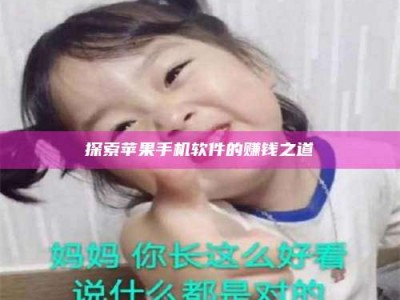 昆明探索苹果手机软件的赚钱之道